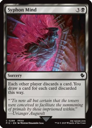 Image of Syphon Mind (Surge Foil) (FIC-288) - Commander: FINAL FANTASY Foil