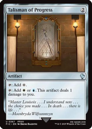 Image of Talisman of Progress (Surge Foil) (FIC-367) - Commander: FINAL FANTASY Foil