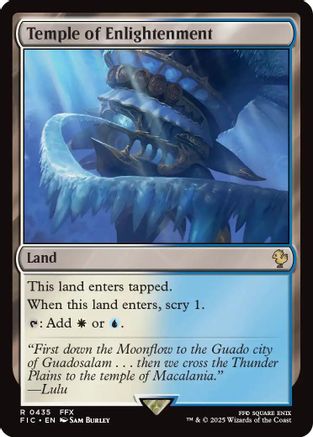 Image of Temple of Enlightenment (Surge Foil) (FIC-435) - Commander: FINAL FANTASY Foil
