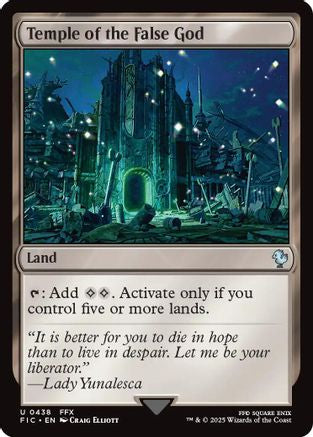 Image of Temple of the False God (Surge Foil) (FIC-438) - Commander: FINAL FANTASY Foil