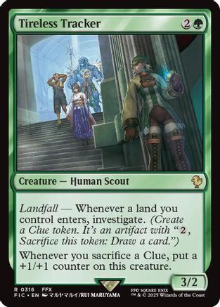 Image of Tireless Tracker (Surge Foil) (FIC-316) - Commander: FINAL FANTASY Foil