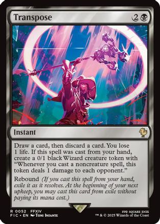 Image of Transpose (Surge Foil) (FIC-052) - Commander: FINAL FANTASY Foil
