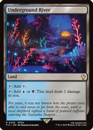 Image of Underground River (Surge Foil) (FIC-439) - Commander: FINAL FANTASY Foil
