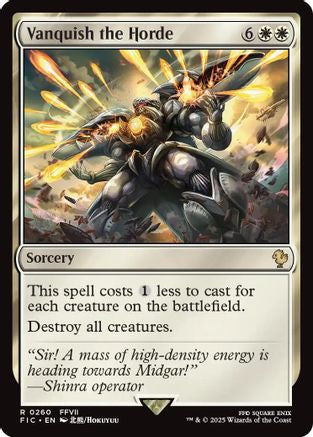 Image of Vanquish the Horde (Surge Foil) (FIC-260) - Commander: FINAL FANTASY Foil