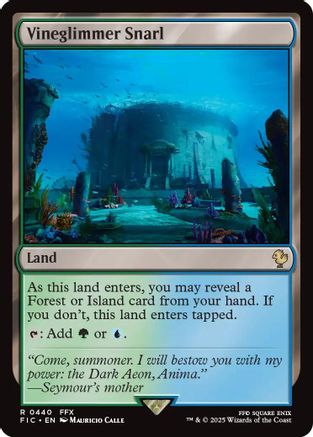 Image of Vineglimmer Snarl (Surge Foil) (FIC-440) - Commander: FINAL FANTASY Foil
