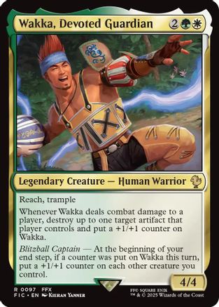 Image of Wakka, Devoted Guardian (Surge Foil) (FIC-097) - Commander: FINAL FANTASY Foil