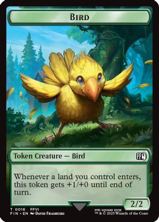 Image of Bird (0016) // Wizard (0014) Double-Sided Token (FIN-16 // 14) - FINAL FANTASY