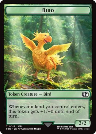 Image of Bird (0017) // Wizard (0015) Double-Sided Token (FIN-17 // 15) - FINAL FANTASY