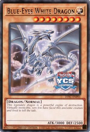 Image of Blue-Eyes White Dragon (25YC-ENP01) - Yu-Gi-Oh! Championship Series 2025 Prize Cards Limited