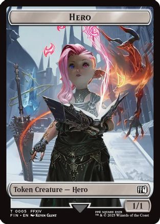 Image of Hero (0005) // Food Double-Sided Token (FIN-5 // 22) - FINAL FANTASY Foil