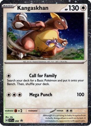 Image of Kangaskhan (Cosmos Holo) 202  - Holofoil SV Scarlet & Violet Promo Cards - Holo Rare