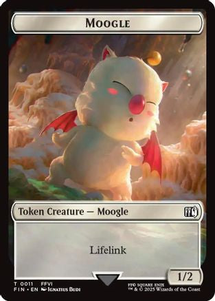 Image of Moogle // Zombie Double-Sided Token (FIC-11 // 6) - Commander: FINAL FANTASY