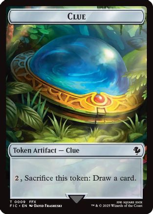 Image of Clue // Treasure Double-Sided Token (FIC-9 // 23) - Commander: FINAL FANTASY