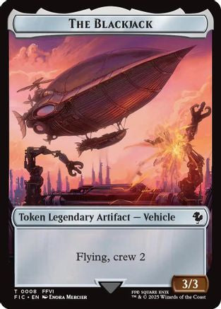 Image of The Blackjack // The Monarch Double-Sided Token (Surge Foil) (FIC-8 // 11) - Commander: FINAL FANTASY Foil
