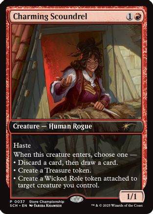 Image of Charming Scoundrel (GAME-037) - Game Day & Store Championship Promos Foil