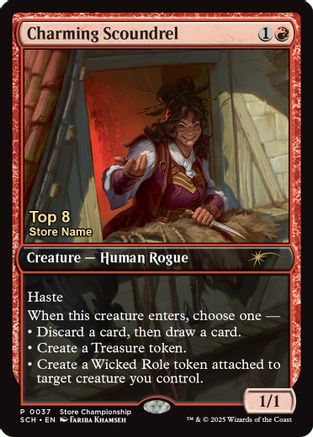 Image of Charming Scoundrel (Top 8) (GAME-037) - Game Day & Store Championship Promos