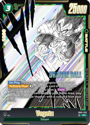 Image of Vegeta - SB01-025 (SB01-025) - Manga Booster 01 Holofoil