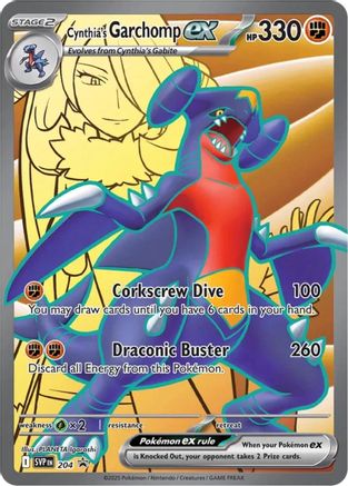 Image of Cynthia's Garchomp ex 204  - Holofoil SV Scarlet & Violet Promo Cards - Promo