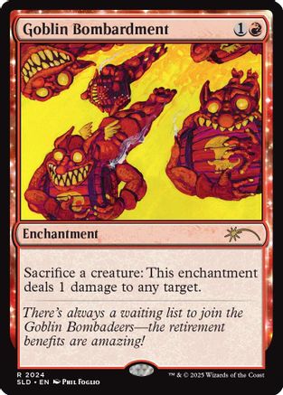 Image of Goblin Bombardment (2024) (SLD-2024) - Secret Lair Drop Series