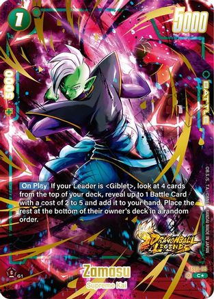 Image of Zamasu (Bonus Pack Alternate Art) (FS10-05) - Starter Deck 10 Giblet Holofoil