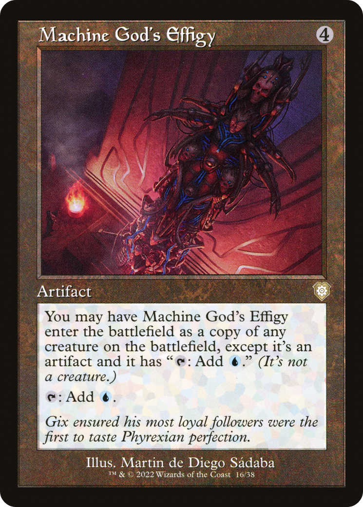 Image of Machine God's Effigy (Retro Frame) (BRC-016) - The Brothers' War Commander