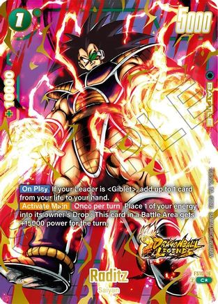 Image of Raditz (Bonus Pack Alternate Art) (FS10-16) - Starter Deck 10 Giblet Holofoil