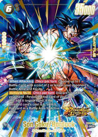 Image of Son Goku/Bardock (Bonus Pack Alternate Art) (FS09-08) - Starter Deck 9 Shallot Holofoil