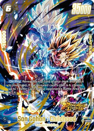 Image of Son Gohan : Childhood (Bonus Pack Alternate Art) (FS09-10) - Starter Deck 9 Shallot Holofoil