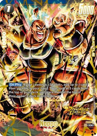 Image of Nappa (Bonus Pack Alternate Art) (FS09-12) - Starter Deck 9 Shallot Holofoil
