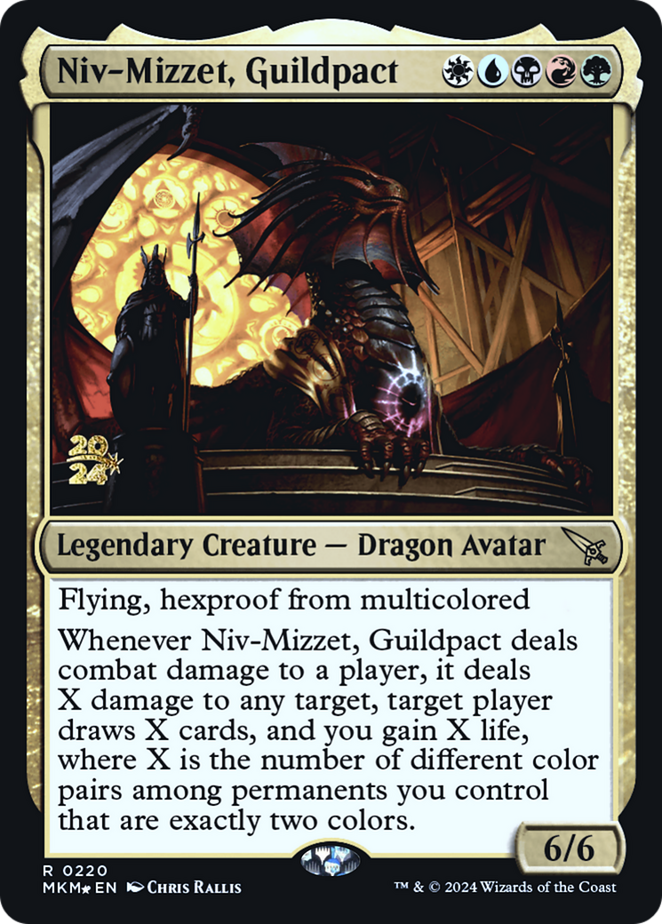 Image of Niv-Mizzet, Guildpact (PRE-220) - Murders at Karlov Manor Promos Foil