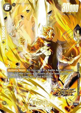 Image of Vegeta (Bonus Pack Alternate Art) (FS09-15) - Starter Deck 9 Shallot Holofoil