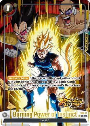 Image of Burning Power of Instinct (Bonus Pack Alternate Art) (FS09-17) - Starter Deck 9 Shallot Holofoil