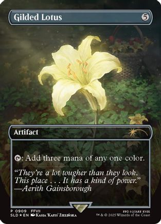 Image of Gilded Lotus (Rainbow Foil) (909) (SLD-909) - Secret Lair Drop Series Foil