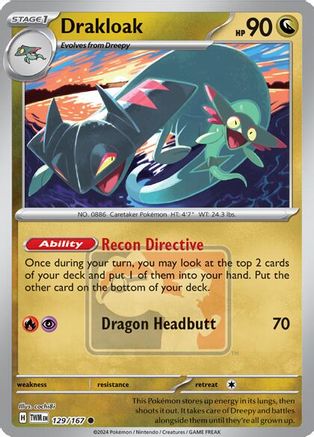 Image of Drakloak 129  - Reverse Holofoil League & Championship Cards - Promo