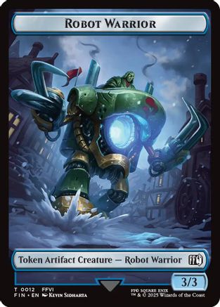 Image of Robot Warrior // Copy (0001) Double-Sided Token (FIN-12 // 1) - FINAL FANTASY