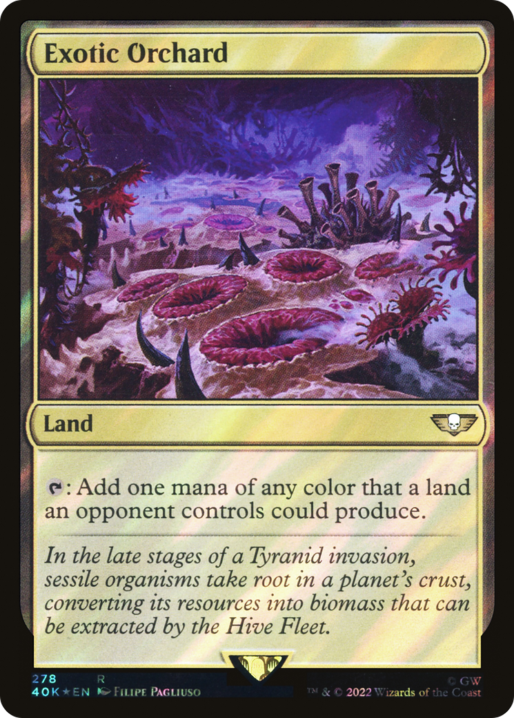 Image of Exotic Orchard (Surge Foil) (40K-278) - Warhammer 40,000 Commander Foil