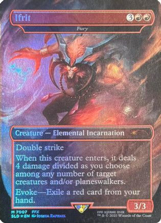 Image of Ifrit - Fury (Rainbow Foil) (SLD-7007) - Secret Lair Drop Series Foil