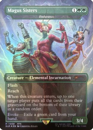 Image of Magus Sisters - Endurance (Rainbow Foil) (SLD-7008) - Secret Lair Drop Series Foil