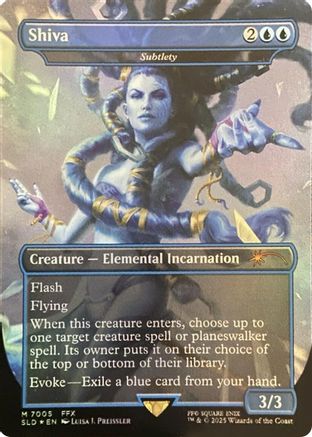 Image of Shiva - Subtlety (Rainbow Foil) (SLD-7005) - Secret Lair Drop Series Foil
