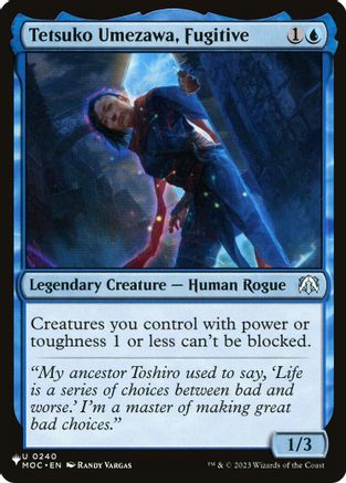 Image of Tetsuko Umezawa, Fugitive (MOC) (LIST-240) - The List Reprints