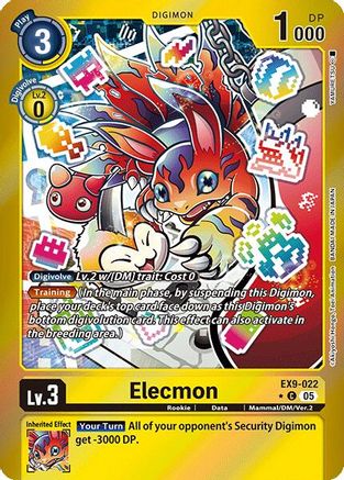 Image of Elecmon (Limited Foil) (EX9-022) - Versus Monsters Foil