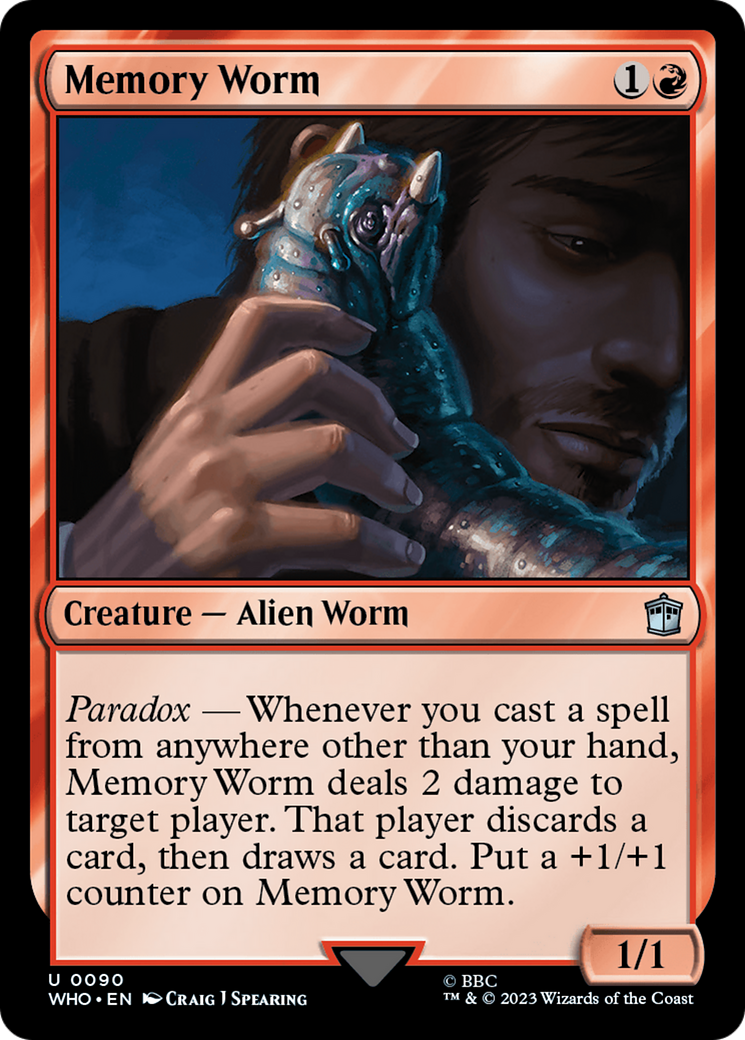 Image of Memory Worm (WHO-090) - Doctor Who Foil