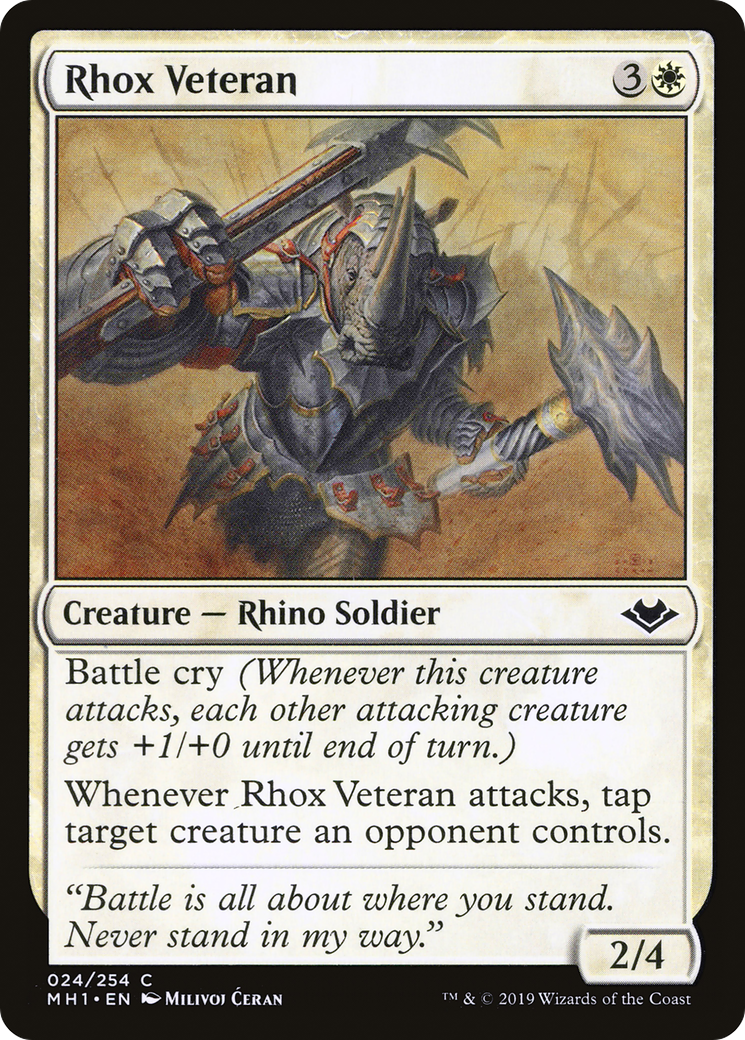 Image of Rhox Veteran (MH1-024) - Modern Horizons