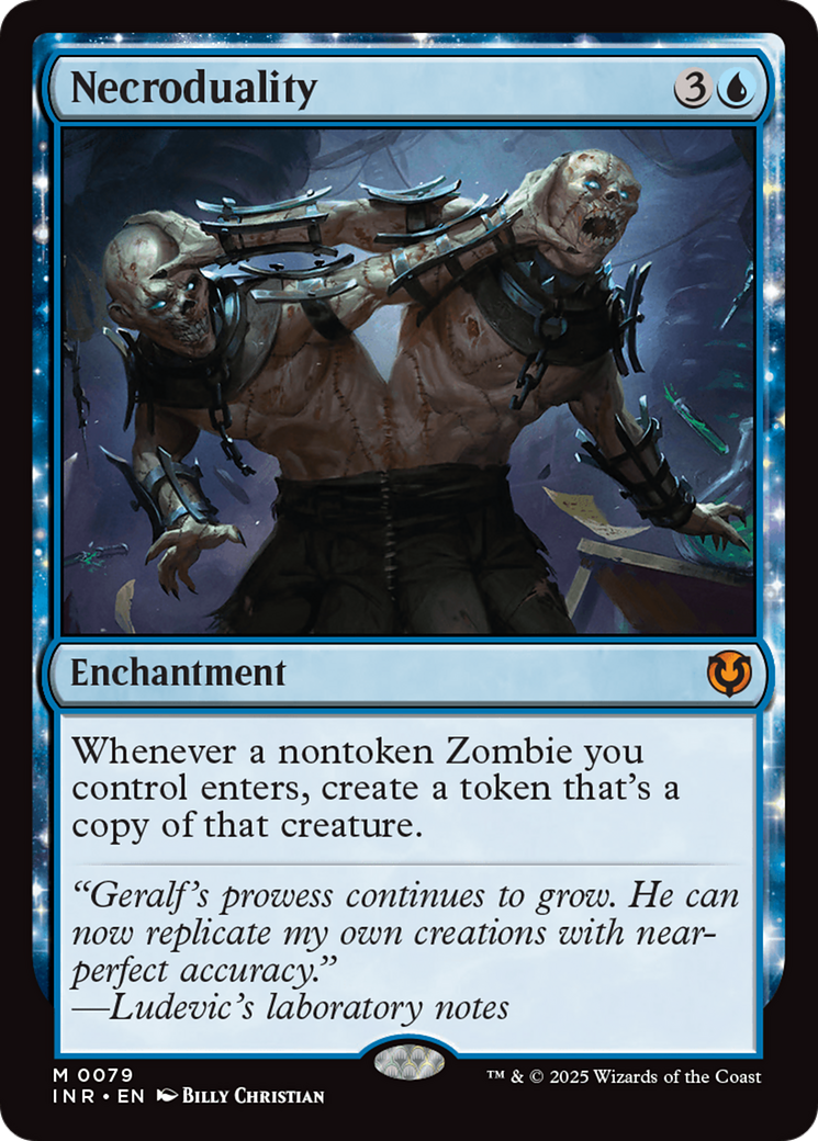Image of Necroduality (INR-079) - Innistrad Remastered: (enchantment) Foil