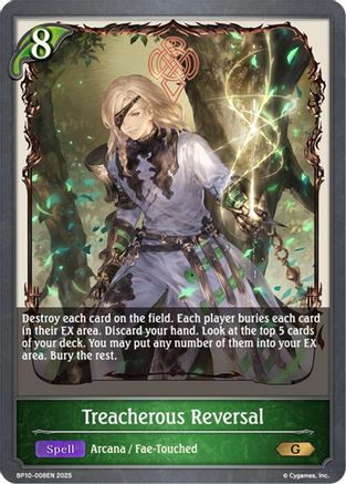 Image of Treacherous Reversal (BP10-008EN) - BP10 Gods of the Arcana