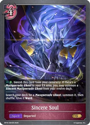 Image of Sincere Soul (BP10-081EN) - BP10 Gods of the Arcana