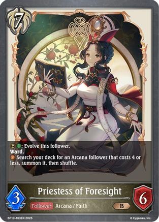 Image of Priestess of Foresight (BP10-103EN) - BP10 Gods of the Arcana