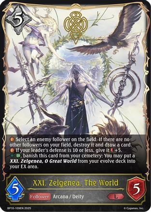Image of XXI. Zelgenea, The World (BP10-109EN) - BP10 Gods of the Arcana