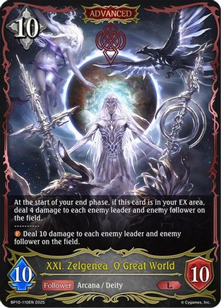 Image of XXI. Zelgenea, O Great World (BP10-110EN) - BP10 Gods of the Arcana