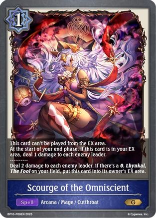 Image of Scourge of the Omniscient - P09 (Foil) (BP10-P09EN) - BP10 Gods of the Arcana